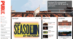 Desktop Screenshot of giving.publictheater.org